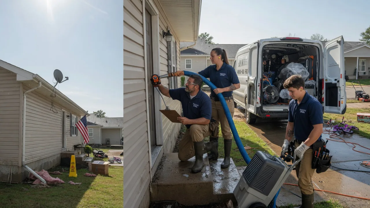 Ceiling Water Damage Restoration in Marietta, IL near me